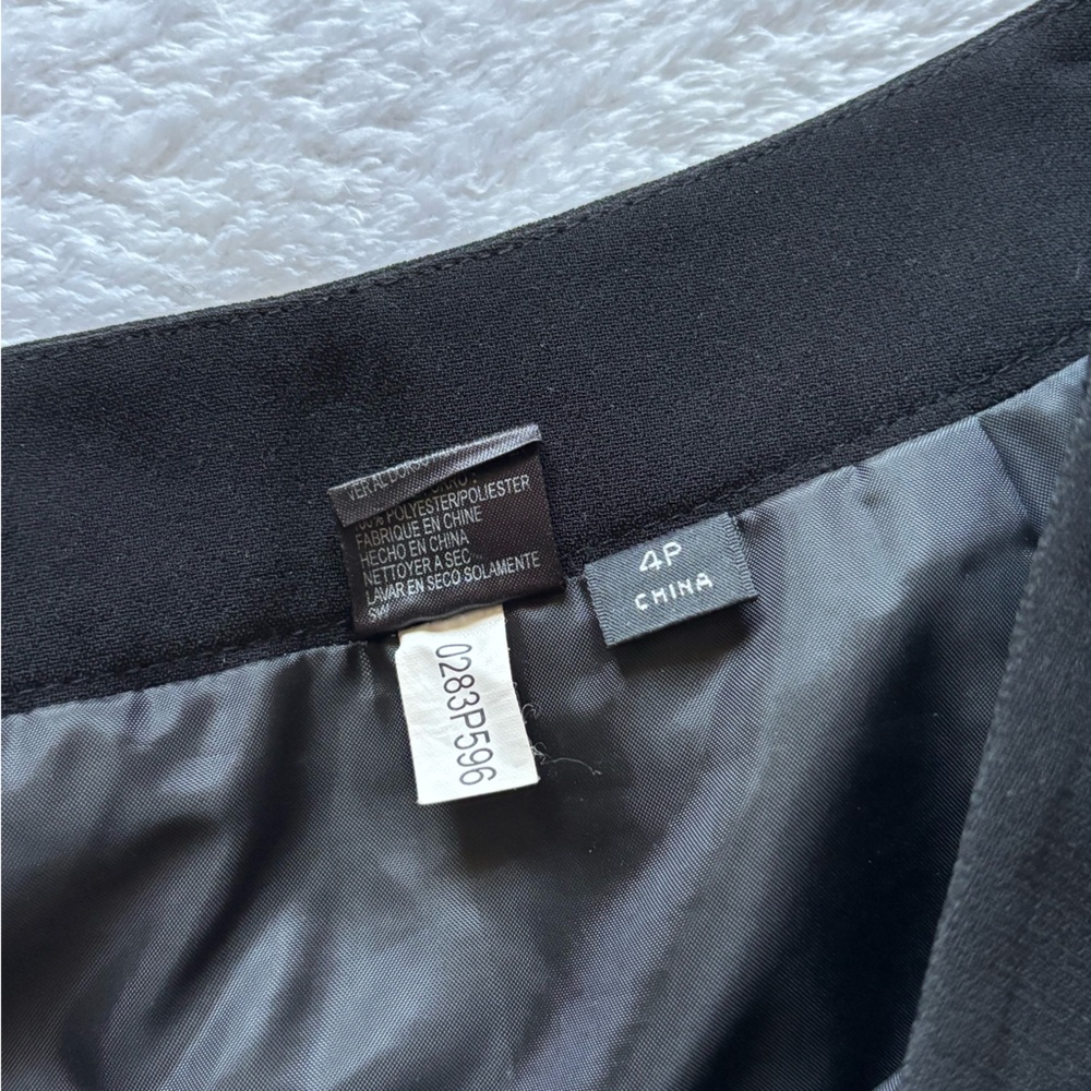 Black Petite Suit Skirt - Picture 2 of 2